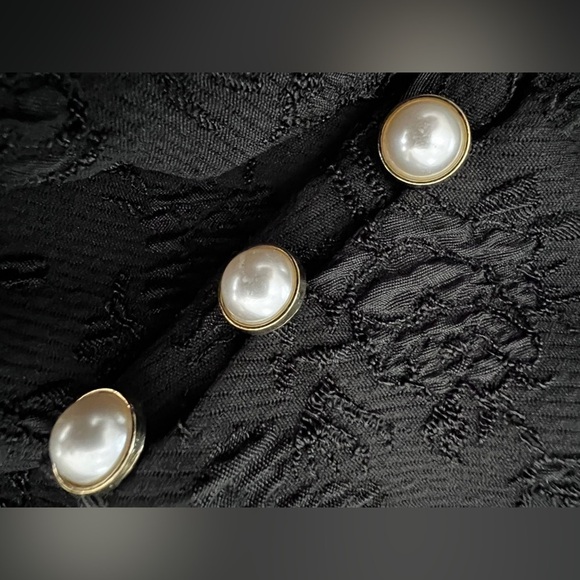 Majorelle Tillie Black mini dress with puffy sleeves and cut outs size small - Picture 13 of 16